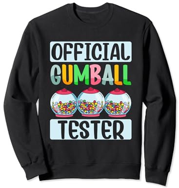 Official Gumball Tester Candy Vending Machine Gumball Sweatshirt