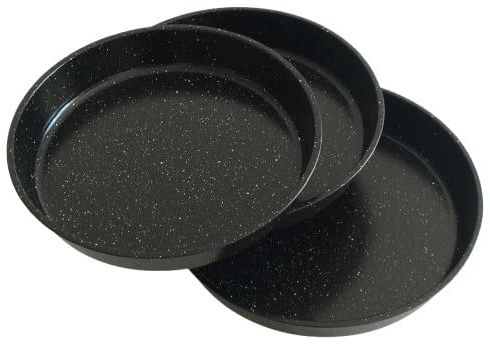 Generisch Runde Backofenblech Backblech Backform Auflaufform Ofenform Tepsi (3 Er Set Granit)