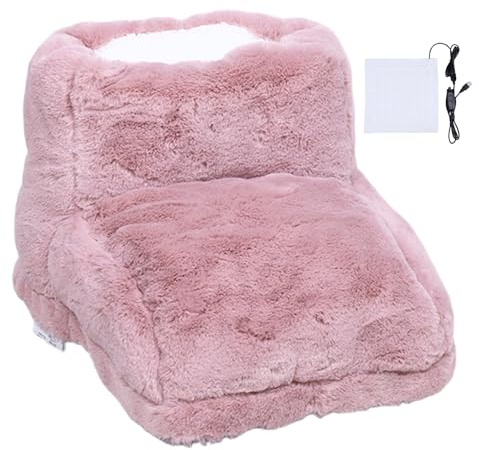 Almohadilla Térmica para Pies Reposapiés tipo zapatilla calefactable | Debajo Del Escritorio para Mujer, Hombre, Niños, Adultos, Hogar, Sofá, o Donde Sea
