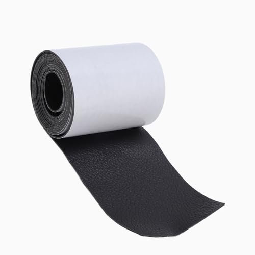 Faux Wood Beam Strap, Flexible Wood Beam Strap Self Adhesive Metal Look, 5ft PVC Leather Tape with 100 Nails for Ceiling Beams, Shutters, and Cabin Accessories (2.36inch)