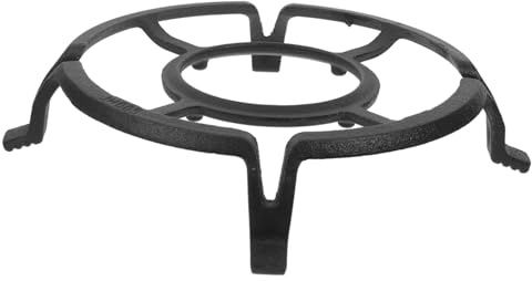 Soporte de Hierro para Wok de Gas y Estufas Eléctricas | Diseño de Cuatro Patas, Color Negro, Fácil de Limpiar y Antideslizante