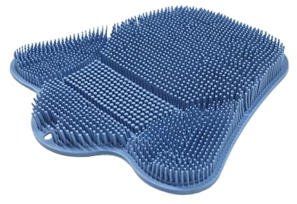 Esterilla para pies de silicona para la ducha, alfombrilla de masaje de pies con puntos, alfombrilla de ducha exfoliante para la relajación y eliminación de la piel muerta