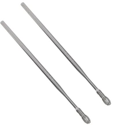 ARTSEWPLY 2pezzi Pulitore Per Orecchie in Acciaio Inossidabile Cucchiaio Molla e Dimensioni Compatte Per Famiglia