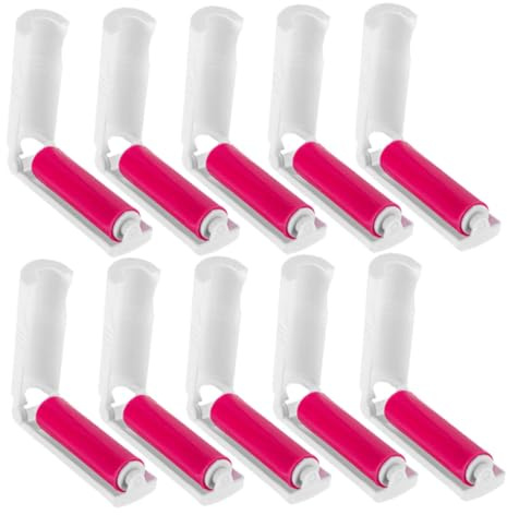 UPKOCH 20pcs Mini Lint Roller Travel Pet Hair Remover Stick Roller Lint Remover for Clothes Furniture Hair Cleaning