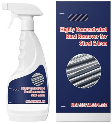 Prodotto Per La Rimozione Della Ruggine Metalli - Detergente Liquido Acciaio Rimuovitore 237 ml - Spray Smacchiatore Ruggine | Per Auto Forno Doccia Lavello Stufa Cucina Bagno E Alluminio