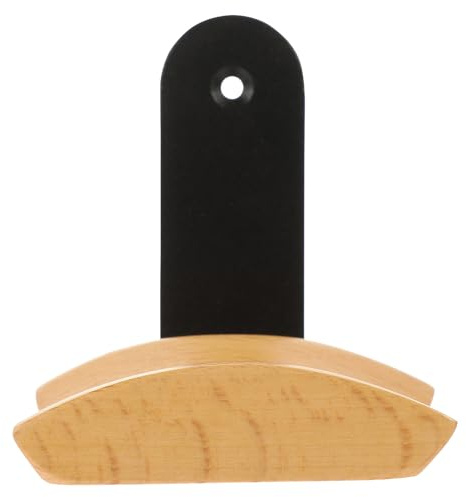 VALICLUD Support Mural pour Casque Audio en Bois de Hêtre Crochet en L Noir Support pour Casque et Rangement de Câbles Organiseur pour Bureau et Espace de Travail Compatible Écouteurs Fil