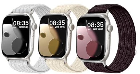 SimpleThings Sport Loop armband kompatibelt med Apple Watch-armband 40 mm, 42 mm, 46 mm, 44 mm, 45 mm, 41 mm, 38 mm, nylonsportarmband för iWatch 11/10/9/8/7/6/5/4/3/2/1/SE 3 2 1, kvinnor och män