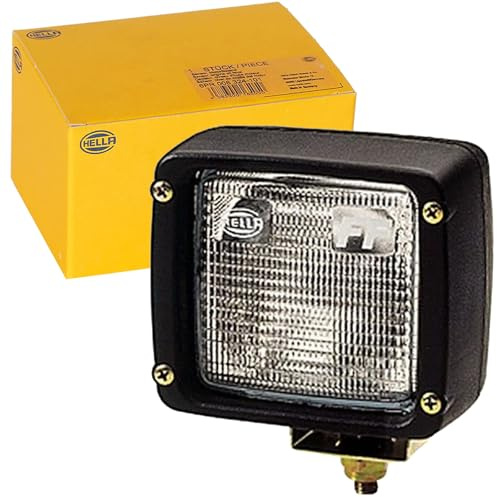 HELLA 1GA 007 506-002 Halogen-Arbeitsscheinwerfer - Ultra Beam - 24/12V - Anbau/geschraubt - stehend/schwenkbarer Montagebügel - Nahfeldausleuchtung - Stecker: AMP