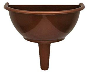 Vaso per cimitero Machx per loculi in plastica color rame cm 20x25