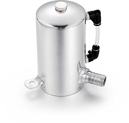 Heinmo Universal voiture en aluminium réservoir d'huile réservoir canister réservoir reniflard 0.5L 19mm BARB