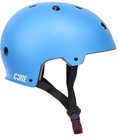 CORE Protection Action Sport Casque Skate/BMX/vélo/VTT/Roller Derby/Scooter Bleu L/XL