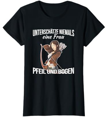 Damen Bogenschützin - Frau Bogenschießen T-Shirt
