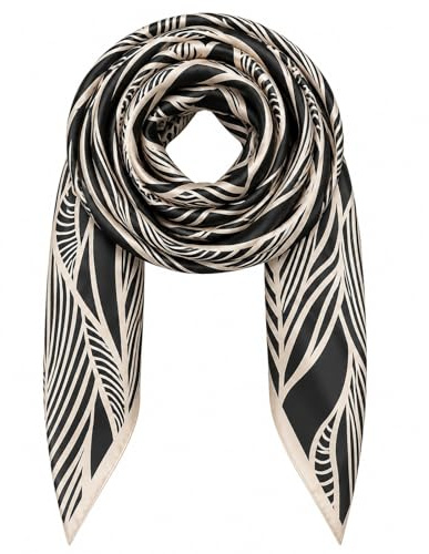 MAIRY Satin Scarf Silky Like Elegant Soft Wraps Ladies Scarves for Women Girls GB090083