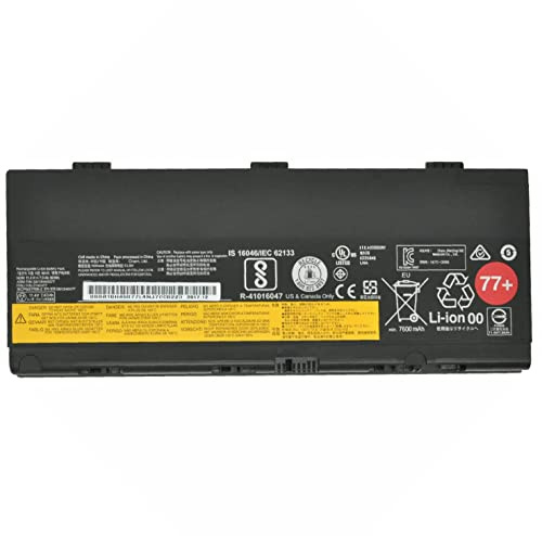 7XINBOX 11.25V 90WH SB10H45077 SB10H45078 00NY493 00NY492 L17L6P51 L17M6P51 SB10K97634 01AV495 01AV477 Laptop Battery Replacement for Lenovo ThinkPad P50 P51 P52 Series 77+