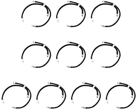 SM SunniMix 10 pcs Cordon pour Bracelet Coulissant Bracelets coulissants réglables Bracelet de Cordon torsadé Faisant des Accessoires de Bracelet à bricoler soi-même, Argent Noir
