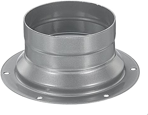 PATIKIL 3 Inch Duct Connector Flange, Metal Fitting Straight Pipe Flange Round Ventilation Air Duct for Heating Cooling Ventilation HVAC System