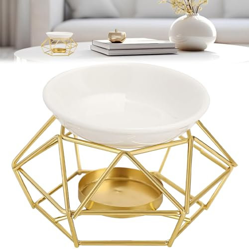 DTYGUIXE Aroma Lamp Aroma Diffuser Duftlampe für Ätherische Öle Duftwachs Lampe Aromatherapie-Lampe Oil Burner Teelichtkerzenhalter Aromatherapieofen mit Keramikplatte für Wohnzimmer, Terrassen