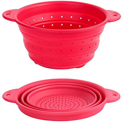 HUAJINGKEJI Panier de vidange pliable en silicone pour fruits et légumes en silicone rétractable