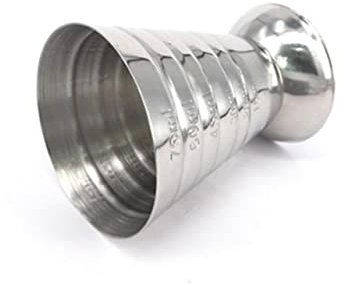 Cabilock Stainless Steel Measuring Cup Jigger Bar Inner Outer Scale Capacity for Cocktail Measure Cup Jigger Bar