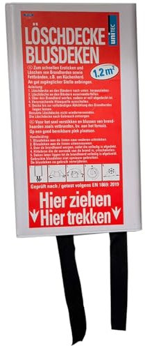 BURI Coperta antincendio, coperta antincendio, copertura antincendio, copertura di sicurezza per la sopravvivenza di emergenza, per cucina, coperta in fibra di vetro, 110 x 110 cm