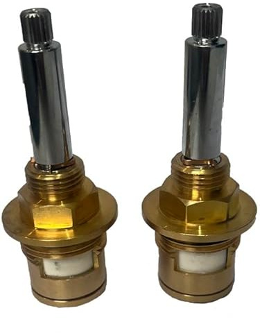SC210 Mixer Tap Cartridge Replacement Tap Valves for Bristan 1901 Bath Filler/Shower Mixer Taps 3/4 7.6mm x 20 Spline, 84.5mm Total Length Valve Ceramic Tap Spares Repair Kit Gland Hot and Cold