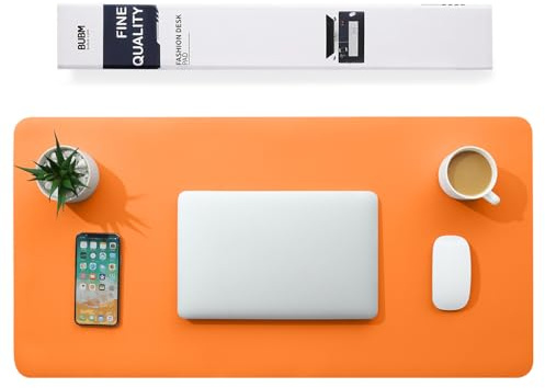Multifunktionales Office Mauspad,BUBM 60x35cm wasserdichte Schreibtischunterlage aus PU-Leder,Ultradünnes Mousepad,rutschfeste Schreibtischmatte, für Büro und Zuhause