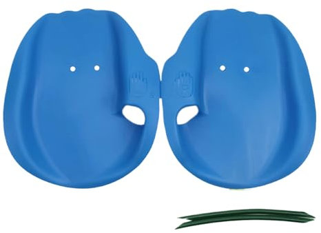 Schwimmflossen - 16 x 13 cm 1 Paar Handflossen für Erwachsene | Set mit 2 Paletten für die Junior-Hand, blaues Schwimmerzubehör, Trainingshilfen zur Verbesserung des Pos