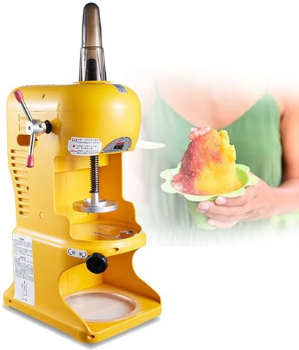 Macchina elettrica per ghiaccio tritato, potente macchina per granite e granite commerciale da 350 W per feste, concessioni o eventi.,Yellow