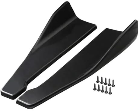 Faldones Laterales Coches Divisor De Parachoques Trasero Universal De 48 Cm Alerón Faldón Lateral Extensión Accesorios para BMW F32 F33 F36 2014-2019 Faldón Lateral(Black)