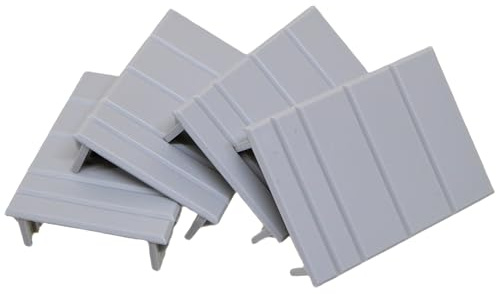 4 x Consumer Unit Blank Strips – Snap-Off 18mm Single & 9mm Half Modules, Safety Covers for Unused Spaces in MCB Boards, Distribution Units, Fuse Boxes