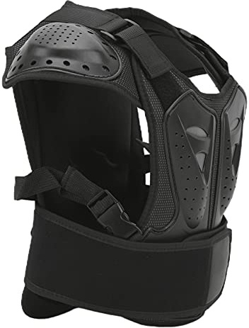 Dioche Skyddsväst Riding Armor Väst för Motorcykel och - Skyddande Bröstryggsutrustning för Barn, PE Shell & EVA-skum Slagtålighet med Reflekterande Design (M)