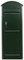 Paket-Briefkasten Safepost 80 grün (RAL 6005) Paketbox racinggreen moderner Stand-Briefkasten mit Paketfach
