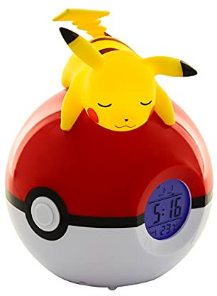 Teknofun - Pokemon Pikachu Light Up FM Alarm Clock - Radio Wecker (ca 16cm) - 811354