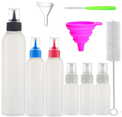 Bottiglia da spremere Flacone applicatore Decorazione di biscotti torte Colorante alimentare Decor Formine per biscotti Glassa Pancake Condimento insalata Ketchup Bottiglie 1/2/4 oz Infornare attrezzo