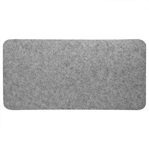 Heayzoki Gaming Mouse Pad, 68x33cm Felts Table Mouse Pad Office Desk Laptop Mat Anti-static Computer PC Pads, Ultra Thin Mouse Mat Waterproof, Anti-Static and Anti-Scratch(Light Gray)