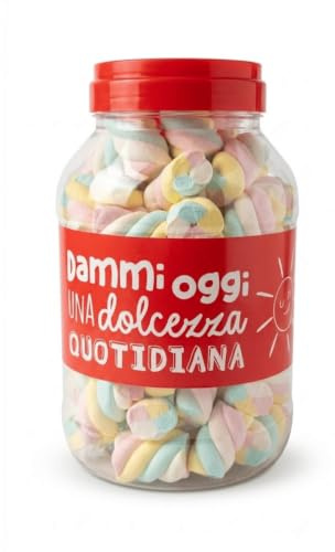 Caramelle Marshmallow Casa Del Dolce Treccia Colorata Barattolo 500 g