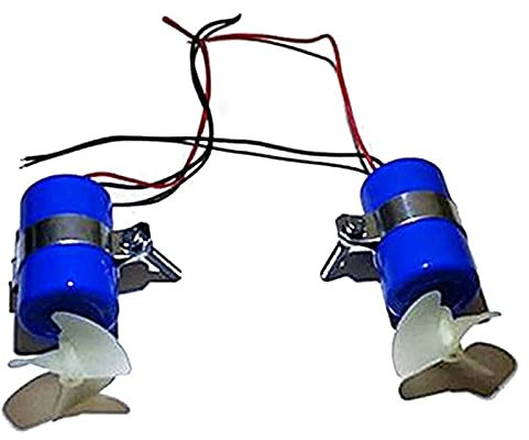 YLLLLY 1Pair RC für Jetboot Unterwassermotor-Triebwerk 7.4V 16800RPM CW CCW 3-Klingen Propeller für DIY Mini ROV Robot RC BAGE, Zubehör für Futterboote.
