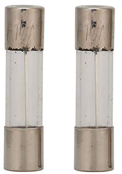 Tissting Feinsicherung, 2 Stück Schnellschlag Glassicherungen Sortiment Set, 5x20mm 10A 250V Mobilität Roller Sicherung Glasrohr Sicherung Zeitverzögerung Sicherung