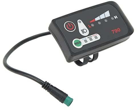 KIMISS Electric Bike LED, Panel Modification Display 790 Electric Power Display Meter with Waterproof 5P Male Plug for 22.2mm Handlebars 48V