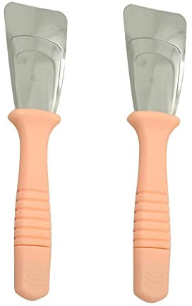 2 Pezzi Raschietto per Ghiaccio, Pala Freezer da Cucina, Disattivo Antiscivolo per Ghiaccio con Manico in plastica, Strumento per la Pulizia della casa Pala per scongelare la Pala di Ghiaccio (Rosa)