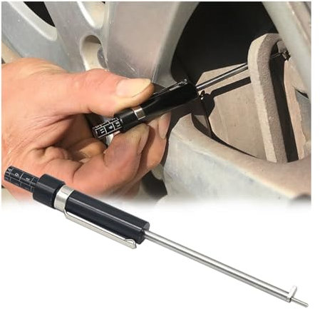JNNJ Penna per Il Rilevamento Delle Pastiglie Dei Freni Dell'auto, Tester per Pastiglie Freno Auto, Spessore Calibro Pastiglia Freno, Misuratore Di Spessore Portatile per La Maggior Parte Dei Veicoli
