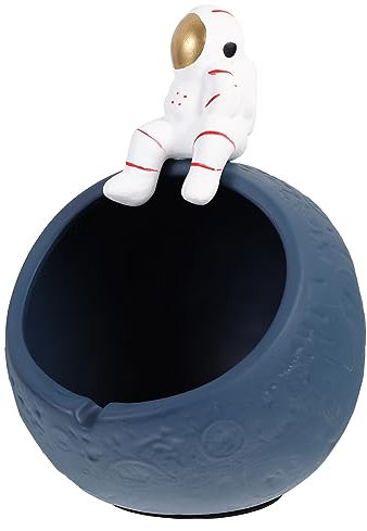PRETYZOOM Astronauten-Ornamente Heimdekorationen Süßigkeitenschale Schmuck Wohnkultur Raumfahrer-Anzeige Raumfahrer-Ornament Keramik Süssigkeit Tablett Schlüsselanhänger Mann schmücken