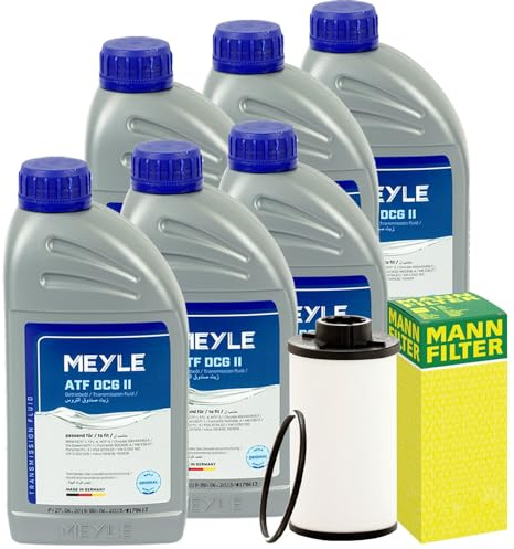 Mann Getriebe-Ölfilter 6L Meyle Dcg II Öl | H6003z,(HX132D)+6x 0140193700 Mann Hydraulikfilter passend für 6-Gang Doppelkupplungsgetriebe DQ250