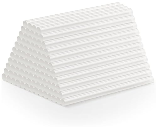 Tilswall Hot Glue Sticks, 200 Pcs 0.27 x 4.33 Hot Melt Mini Glue Gun Sticks, Compatible with Most Glue Guns - Ideal for Wood, Metal, Glass, Crafts, and More