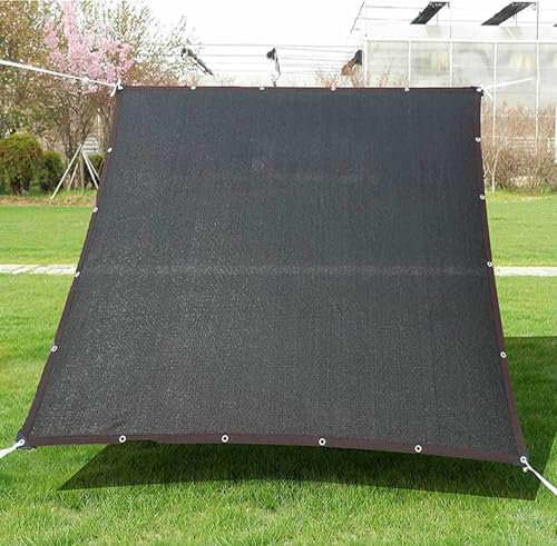 Rete Ombreggiante Traspirante 90% Rete Telo Ombra Telo Ombreggiante Vela Ombra Anti-UV 90% Permeabile Tessuto Ombreggiante Traforato Protezione Delle Piante Fienile Canile,black-2x3m