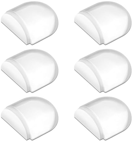 KOVOSCH 6 Stück Türstopper Boden Transparente, Selbstklebend Bodentürstopper zum Kleben für alle Hartböden geeignet zum Schutz von Wand und Möbeln