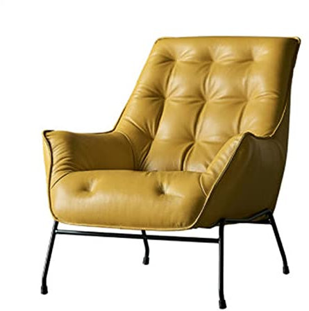 CLLBANT Sofasessel für Zuhause, Einzelsofa, modernes, minimalistisches Wohnzimmer, Loungesessel, Sofa für Zuhause (gelb, 95 x 87 x 94 cm)