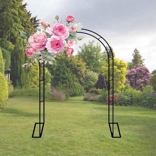 WCQSYY Arco De Jardin para Plantas Arco De Hierro Forjado para Plantas Trepadoras Arco De Rosales para Plantas Trepadoras,Blanca,W3.5M*H2.2M