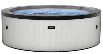 Wave Eco Foam SPA | SPA portátil al Aire Libre con Calentamiento rápido | Material de PVC Duradero | Fácil configuración (Tahoe, Gris Grafito | 6 Personas)