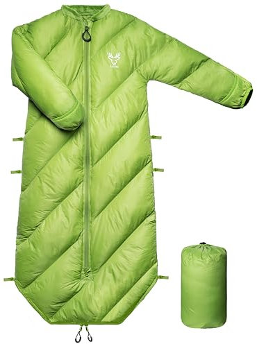 AZITREK T40 Kleinkind-Schlafsäcke für Jungen und Mädchen, Alter 2–4, begehbarer geschwollener Kinderschlafsack, Camping, Übernachtung, bis zu 116,8 cm, leicht, kompakt für drinnen und draußen,
